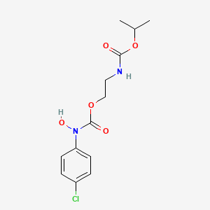 molecular formula C13H17ClN2O5 B4594750 2-[(异丙氧基羰基)氨基]乙基(4-氯苯基)羟基氨基甲酸酯 