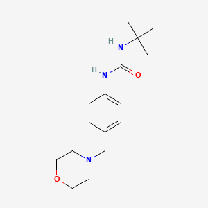 molecular formula C16H25N3O2 B4594752 N-(叔丁基)-N'-[4-(4-吗啉基甲基)苯基]脲 