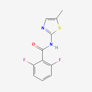 2,6-difluoro-N-(5-methyl-1,3-thiazol-2-yl)benzamide