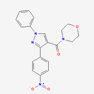 4-{[3-(4-nitrophenyl)-1-phenyl-1H-pyrazol-4-yl]carbonyl}morpholine