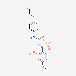 N~1~-(4-butylphenyl)-N~2~-(2,4-dimethoxyphenyl)-N~2~-(methylsulfonyl)glycinamide