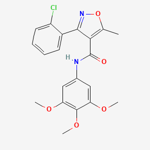 3-(2-chlorophenyl)-5-methyl-N-(3,4,5-trimethoxyphenyl)-1,2-oxazole-4-carboxamide