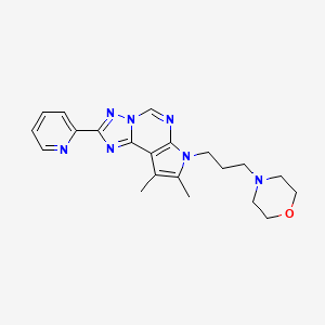 8,9-dimethyl-7-[3-(4-morpholinyl)propyl]-2-(2-pyridinyl)-7H-pyrrolo[3,2-e][1,2,4]triazolo[1,5-c]pyrimidine