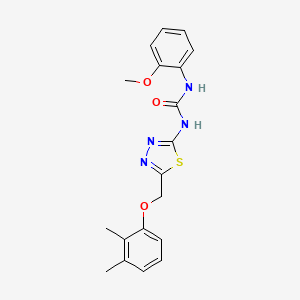 N-{5-[(2,3-dimethylphenoxy)methyl]-1,3,4-thiadiazol-2-yl}-N'-(2-methoxyphenyl)urea