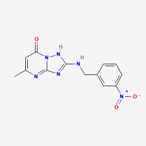 molecular formula C13H12N6O3 B4594924 5-methyl-2-[(3-nitrobenzyl)amino][1,2,4]triazolo[1,5-a]pyrimidin-7(4H)-one 