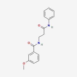 molecular formula C17H18N2O3 B4594961 N-(3-苯氨基-3-氧代丙基)-3-甲氧基苯甲酰胺 