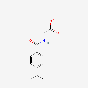 molecular formula C14H19NO3 B4594978 N-(4-异丙基苯甲酰)甘氨酸乙酯 