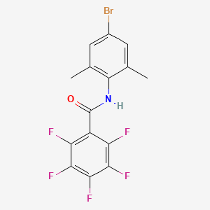 molecular formula C15H9BrF5NO B4594991 N-(4-溴-2,6-二甲苯基)-2,3,4,5,6-五氟苯甲酰胺 