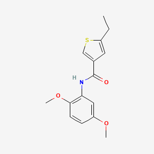 molecular formula C15H17NO3S B4595006 N-(2,5-dimethoxyphenyl)-5-ethyl-3-thiophenecarboxamide 