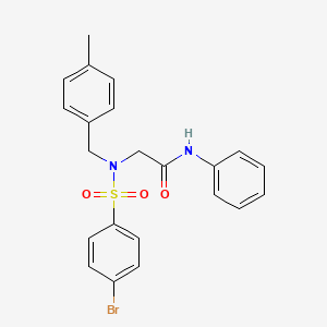 N~2~-[(4-bromophenyl)sulfonyl]-N~2~-(4-methylbenzyl)-N~1~-phenylglycinamide