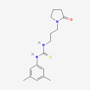 1-(3,5-Dimethylphenyl)-3-[3-(2-oxopyrrolidin-1-yl)propyl]thiourea