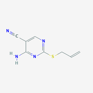 2-(Allylsulfanyl)-4-amino-5-pyrimidinecarbonitrile