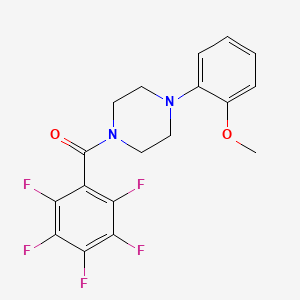 [4-(2-METHOXYPHENYL)PIPERAZINO](2,3,4,5,6-PENTAFLUOROPHENYL)METHANONE