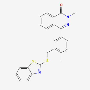 4-{3-[(1,3-benzothiazol-2-ylsulfanyl)methyl]-4-methylphenyl}-2-methylphthalazin-1(2H)-one