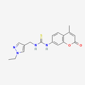 N-[(1-ethyl-1H-pyrazol-4-yl)methyl]-N'-(4-methyl-2-oxo-2H-chromen-7-yl)thiourea