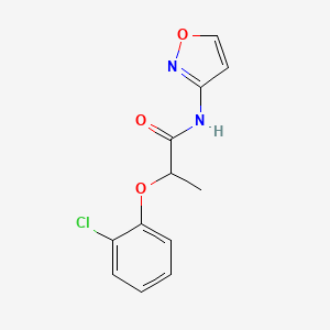 molecular formula C12H11ClN2O3 B4595262 2-(2-氯苯氧基)-N-3-异恶唑基丙酰胺 