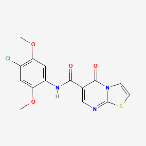 N-(4-chloro-2,5-dimethoxyphenyl)-5-oxo-5H-[1,3]thiazolo[3,2-a]pyrimidine-6-carboxamide