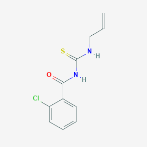 molecular formula C11H11ClN2OS B4595299 N-[(allylamino)carbonothioyl]-2-chlorobenzamide 