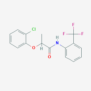 2-(2-chlorophenoxy)-N-[2-(trifluoromethyl)phenyl]propanamide