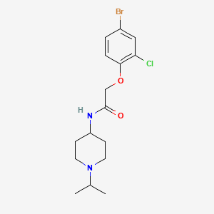 2-(4-bromo-2-chlorophenoxy)-N-[1-(propan-2-yl)piperidin-4-yl]acetamide