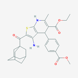 Ethyl 2-(adamantane-1-carbonyl)-3-amino-4-(4-methoxycarbonylphenyl)-6-methyl-4,7-dihydrothieno[2,3-b]pyridine-5-carboxylate