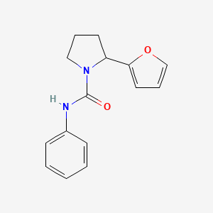 molecular formula C15H16N2O2 B4595366 2-(2-呋喃基)-N-苯基-1-吡咯烷酮甲酰胺 