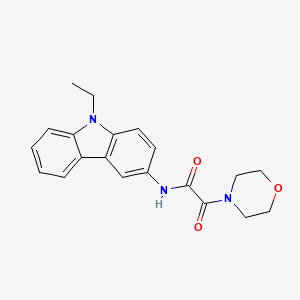 molecular formula C20H21N3O3 B4595369 N-(9-ethylcarbazol-3-yl)-2-morpholin-4-yl-2-oxoacetamide 