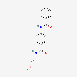 4-benzamido-N-(2-methoxyethyl)benzamide