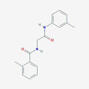 molecular formula C17H18N2O2 B4595391 2-甲基-N-{2-[(3-甲基苯基)氨基]-2-氧代乙基}苯甲酰胺 