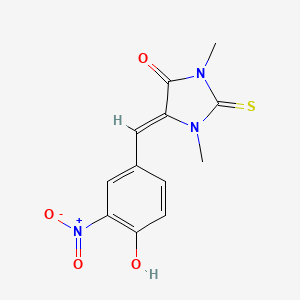 5-(4-hydroxy-3-nitrobenzylidene)-1,3-dimethyl-2-thioxo-4-imidazolidinone