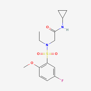 N~1~-cyclopropyl-N~2~-ethyl-N~2~-[(5-fluoro-2-methoxyphenyl)sulfonyl]glycinamide