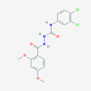 N-(3,4-dichlorophenyl)-2-(2,4-dimethoxybenzoyl)hydrazinecarboxamide