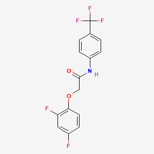 molecular formula C15H10F5NO2 B4595486 2-(2,4-difluorophenoxy)-N-[4-(trifluoromethyl)phenyl]acetamide 