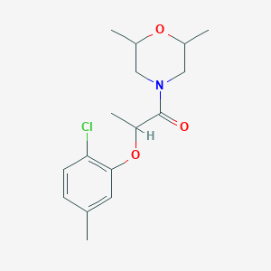 4-[2-(2-chloro-5-methylphenoxy)propanoyl]-2,6-dimethylmorpholine