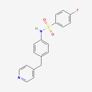 4-fluoro-N-[4-(4-pyridinylmethyl)phenyl]benzenesulfonamide