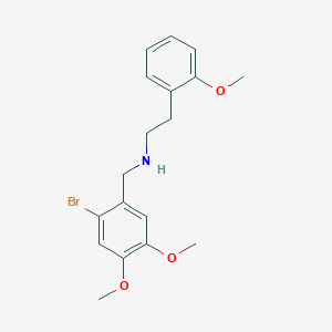 molecular formula C18H22BrNO3 B4595578 [(2-Bromo-4,5-dimethoxyphenyl)methyl][2-(2-methoxyphenyl)ethyl]amine 