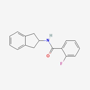 N-(2,3-dihydro-1H-inden-2-yl)-2-fluorobenzamide