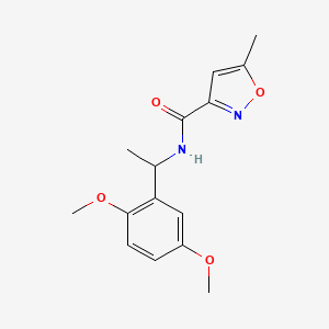 N-[1-(2,5-dimethoxyphenyl)ethyl]-5-methyl-1,2-oxazole-3-carboxamide