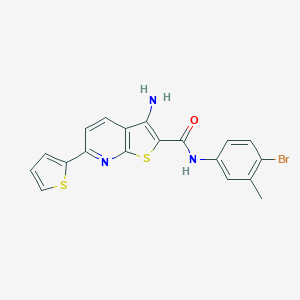 3-amino-N-(4-bromo-3-methylphenyl)-6-(2-thienyl)thieno[2,3-b]pyridine-2-carboxamide