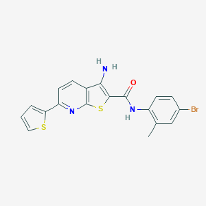 molecular formula C19H14BrN3OS2 B459568 3-amino-N-(4-bromo-2-methylphenyl)-6-thien-2-ylthieno[2,3-b]pyridine-2-carboxamide CAS No. 488724-10-3