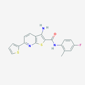 3-amino-N-(4-fluoro-2-methylphenyl)-6-thien-2-ylthieno[2,3-b]pyridine-2-carboxamide