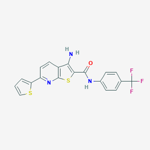 3-amino-6-(2-thienyl)-N-[4-(trifluoromethyl)phenyl]thieno[2,3-b]pyridine-2-carboxamide