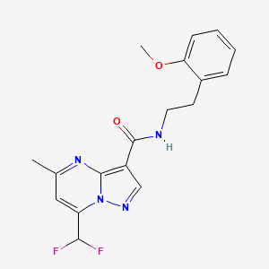 7-(difluoromethyl)-N-(2-methoxyphenethyl)-5-methylpyrazolo[1,5-a]pyrimidine-3-carboxamide