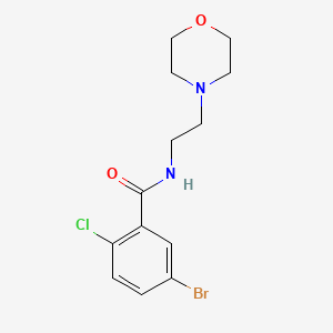 molecular formula C13H16BrClN2O2 B4595853 5-溴-2-氯-N-[2-(4-吗啉基)乙基]苯甲酰胺 