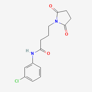 N-(3-chlorophenyl)-4-(2,5-dioxopyrrolidin-1-yl)butanamide