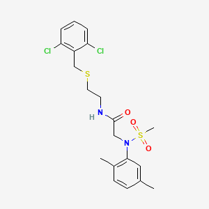 N~1~-{2-[(2,6-dichlorobenzyl)thio]ethyl}-N~2~-(2,5-dimethylphenyl)-N~2~-(methylsulfonyl)glycinamide