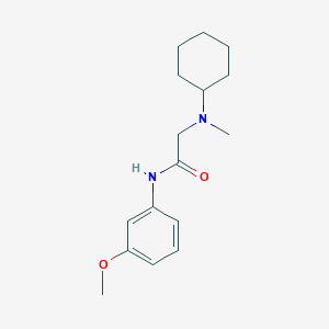 2-[cyclohexyl(methyl)amino]-N-(3-methoxyphenyl)acetamide