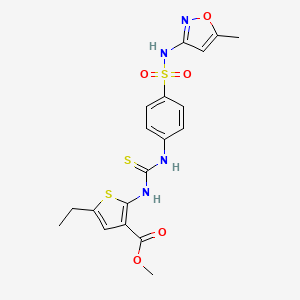 methyl 5-ethyl-2-({[(4-{[(5-methyl-3-isoxazolyl)amino]sulfonyl}phenyl)amino]carbonothioyl}amino)-3-thiophenecarboxylate