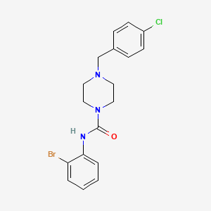 N-(2-bromophenyl)-4-[(4-chlorophenyl)methyl]piperazine-1-carboxamide