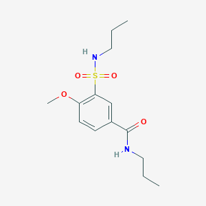 4-methoxy-N-propyl-3-(propylsulfamoyl)benzamide